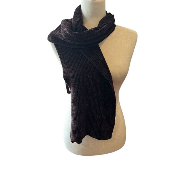 J Crew dark brown burgundy velour scarf - Picture 1 of 7